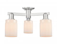 Innovation Lighting 716-3F-SN-G341 - Hadley - 3 Light - 22 inch - Brushed Satin Nickel - Semi-Flush Mount