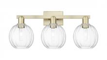Innovation Lighting 716-3W-AB-G458-7CL - Preston - 3 Light - 26 inch - Antique Brass - Bath Vanity Light