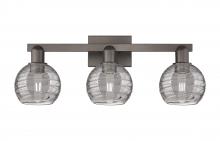 Innovation Lighting 716-3W-OB-G1213-6SM - Athens Deco Swirl - 3 Light - 26 inch - Oil Rubbed Bronze - Bath Vanity Light