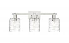 Innovation Lighting 716-3W-SN-G1113 - Cobbleskill - 3 Light - 24 inch - Brushed Satin Nickel - Bath Vanity Light