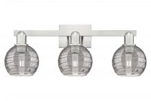 Innovation Lighting 716-3W-SN-G1213-6SM - Athens Deco Swirl - 3 Light - 26 inch - Brushed Satin Nickel - Bath Vanity Light