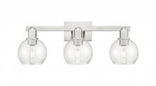 Innovation Lighting 716-3W-SN-G124-6 - Athens - 3 Light - 25 inch - Brushed Satin Nickel - Bath Vanity Light