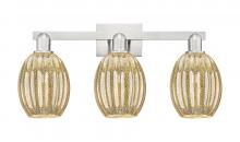 Innovation Lighting 716-3W-SN-G459-6ME - Preston - 3 Light - 26 inch - Brushed Satin Nickel - Bath Vanity Light