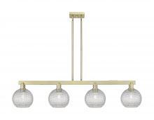 Innovation Lighting 716-4I-AB-G122C-8CL - Athens - 4 Light - 51 inch - Antique Brass - Stem hung - Island Light