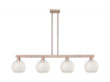 Innovation Lighting 716-4I-AC-G1216-8WM - White Mouchette - 4 Light - 51 inch - Antique Copper - Stem hung - Island Light