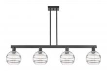 Innovation Lighting 716-4I-BK-G556-8CL - Rochester - 4 Light - 51 inch - Matte Black - Stem hung - Island Light