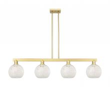 Innovation Lighting 716-4I-SG-G1216-8WM - White Mouchette - 4 Light - 51 inch - Satin Gold - Stem hung - Island Light
