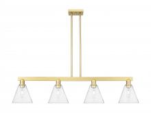 Innovation Lighting 716-4I-SG-GBC-84 - Berkshire Glass - 4 Light - 51 inch - Satin Gold - Stem hung - Island Light