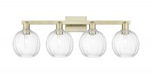 Innovation Lighting 716-4W-AB-G458-7CL - Preston - 4 Light - 36 inch - Antique Brass - Bath Vanity Light