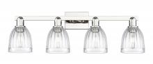 Innovation Lighting 716-4W-PN-G442 - Brookfield - 4 Light - 33 inch - Polished Nickel - Bath Vanity Light