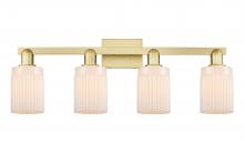 Innovation Lighting 716-4W-SG-G341 - Hadley - 4 Light - 32 inch - Satin Gold - Bath Vanity Light