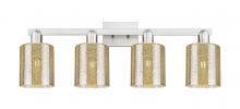 Innovation Lighting 716-4W-SN-G116 - Cobbleskill - 4 Light - 32 inch - Brushed Satin Nickel - Bath Vanity Light