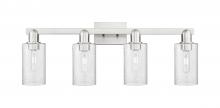 Innovation Lighting 716-4W-SN-G804 - Clymer - 4 Light - 31 inch - Brushed Satin Nickel - Bath Vanity Light