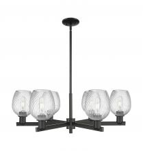 Innovation Lighting 716-6CR-BK-G292 - Salina - 6 Light - 36 inch - Matte Black - Stem hung - Chandelier