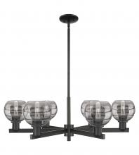 Innovation Lighting 716-6CR-BK-G556-6SM - Rochester - 6 Light - 36 inch - Matte Black - Stem hung - Chandelier