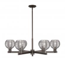 Innovation Lighting 716-6CR-OB-G1213-6SM - Athens Deco Swirl - 6 Light - 24 inch - Oil Rubbed Bronze - Chandelier