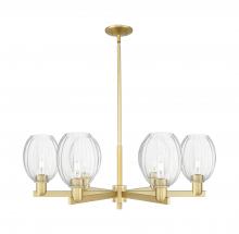 Innovation Lighting 716-6CR-SG-G459-6CL - Preston - 6 Light - 24 inch - Satin Gold - Chandelier