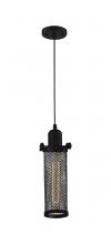 Innovations Lighting 900-1P-BK-CE216-BK-LED - Quincy Hall - 1 Light - 5 inch - Matte Black - Cord hung - Mini Pendant