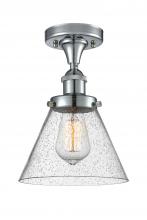 Innovations Lighting 916-1C-PC-G44-LED - Large Cone 1 Light Semi-Flush Mount
