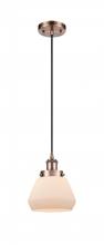 Innovation Lighting 916-1P-AC-G171 - Fulton - 1 Light - 6 inch - Antique Copper - Cord hung - Mini Pendant