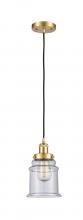 Innovation Lighting 916-1P-SG-G184 - Canton - 1 Light - 6 inch - Satin Gold - Cord hung - Mini Pendant