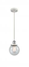 Innovations Lighting 916-1P-WPC-G204-6 - Beacon - 1 Light - 6 inch - White Polished Chrome - Cord hung - Mini Pendant