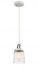 Innovations Lighting 916-1P-WPC-G513-LED - Bell - 1 Light - 5 inch - White Polished Chrome - Cord hung - Mini Pendant