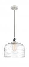 Innovation Lighting 916-1P-WPC-G713-L-LED - Bell - 1 Light - 12 inch - White Polished Chrome - Cord hung - Mini Pendant