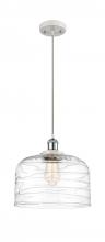 Innovations Lighting 916-1P-WPC-G713-L-LED - Bell - 1 Light - 12 inch - White Polished Chrome - Cord hung - Mini Pendant