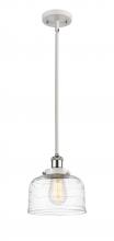 Innovation Lighting 916-1S-WPC-G713-LED - Bell - 1 Light - 8 inch - White Polished Chrome - Mini Pendant