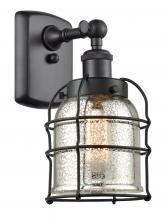 Innovation Lighting 916-1W-BK-G58-CE-LED - Bell Cage - 1 Light - 5 inch - Matte Black - Sconce