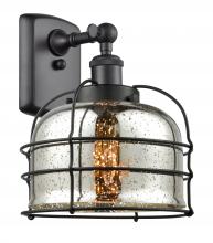 Innovation Lighting 916-1W-BK-G78-CE-LED - Bell Cage - 1 Light - 8 inch - Matte Black - Sconce