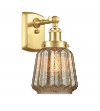 Innovation Lighting 916-1W-SG-G146 - Chatham - 1 Light - 6 inch - Satin Gold - Sconce