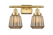Innovation Lighting 916-2W-SG-G146 - Chatham - 2 Light - 16 inch - Satin Gold - Bath Vanity Light