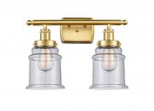 Innovation Lighting 916-2W-SG-G184 - Canton - 2 Light - 16 inch - Satin Gold - Bath Vanity Light