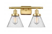 Innovation Lighting 916-2W-SG-G44 - Cone - 2 Light - 18 inch - Satin Gold - Bath Vanity Light