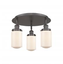 Innovation Lighting 916-3C-OB-G311 - Dover - 3 Light - 16 inch - Oil Rubbed Bronze - Flush Mount