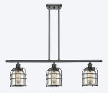 Innovations Lighting 916-3I-BK-G58-CE - Bell Cage - 3 Light - 36 inch - Matte Black - Stem Hung - Island Light