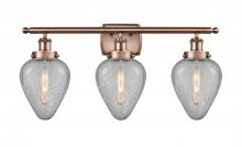 Innovation Lighting 916-3W-AC-G165 - Geneseo - 3 Light - 26 inch - Antique Copper - Bath Vanity Light