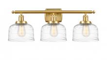 Innovation Lighting 916-3W-SG-G713 - Bell - 3 Light - 28 inch - Satin Gold - Bath Vanity Light