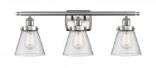 Innovations Lighting 916-3W-SN-G64 - Small Cone 3 Light Bath Vanity Light