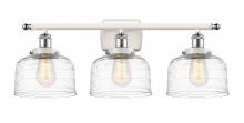 Innovations Lighting 916-3W-WPC-G713-LED - Bell - 3 Light - 28 inch - White Polished Chrome - Bath Vanity Light