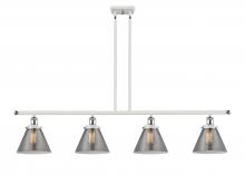 Innovations Lighting 916-4I-WPC-G43 - Cone - 4 Light - 48 inch - White Polished Chrome - Stem Hung - Island Light