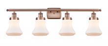 Innovation Lighting 916-4W-AC-G191 - Bellmont - 4 Light - 36 inch - Antique Copper - Bath Vanity Light