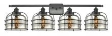 Innovations Lighting 916-4W-BK-G78-CE-LED - Bell Cage - 4 Light - 36 inch - Matte Black - Bath Vanity Light