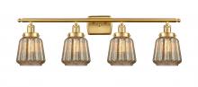 Innovation Lighting 916-4W-SG-G146 - Chatham - 4 Light - 36 inch - Satin Gold - Bath Vanity Light