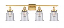 Innovation Lighting 916-4W-SG-G184 - Canton - 4 Light - 36 inch - Satin Gold - Bath Vanity Light