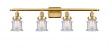 Innovation Lighting 916-4W-SG-G184S - Canton - 4 Light - 36 inch - Satin Gold - Bath Vanity Light
