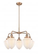 Innovation Lighting 916-5CR-AC-G661-7 - Bullet - 5 Light - 24 inch - Antique Copper - Chandelier