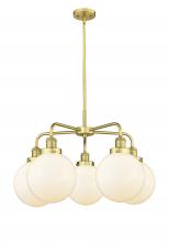 Innovations Lighting 916-5CR-SG-G201-8 - Beacon Satin Gold Chandelier